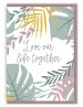 'Love our life together' (Jungle Pink) A6 Greeting Card with bible verse inside