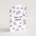 'You are loved' (Petals) with bible verse A6 Greeting Card