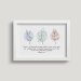 'Trust in the Lord' (Flora) 7x5 White Framed Print