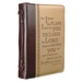 Large "I Know the Plans" Two-Tone Large Bible Cover