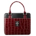 Medium  Cross Burgundy Croc-Embossed Patent Purse-Style Bible Cover,