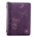 Large  Butterflies (Purple) LuxLeather Bible Cover