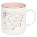 Mug White/Pink Floral It Is Well