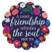 Sweet Friendship Magnet: Decorative Inspirational Refrigerator Magnet for Women & Girls