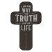 Black I Am The Way John 14:6 (Pack Of 12) Cross Bookmarks