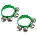 Small Wrist Bells Green Pair