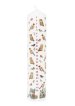 25cm x 5cm Winter Birds Pillar Advent Candle - Single