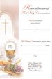 Symbolic White Church Window Communion Certificate