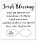 Irish Blessing Ceramic Plaque