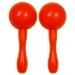 Red and Orange Plastic Maracas