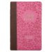 Brown and Berry Pink Faux Leather Giant Print Standard-size King James Version Bible with Thumb Index