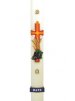 30" x 2" Paschal Candle with Cross with Grapes & Wheat Wax Relief