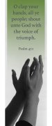 Bookmark-O Clap Your Hands  All Ye People (Psalm 47:1) (Pack Of 25)