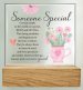 Someone Special Glass Plaque with Wood Base