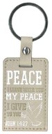 Lux Leather Keyring - Peace