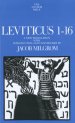 Leviticus 1-16 ; Anchor Bible Commentary