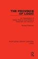 The Province of Logic: An Interpretation of Certain Parts of Cook Wilson's "Statement and Inference"