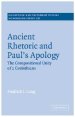 2 Corinthians : Ancient Rhetoric And Paul's Apology