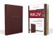 NKJV, Thinline Reference Bible, Leather-Look, Burgundy, Red Letter,