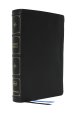 NKJV, Large Print Thinline Reference Bible, Blue Letter, Maclaren Series, Leathersoft, Black, Thumb Indexed, Comfort Print