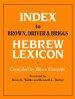 Index to Brown, Driver and Briggs Hebrew Lexicon