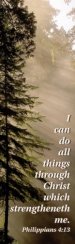 Bookmark-I Can Do All Things Through Christ (Philippians 4:13 KJV) (Pack Of 25)