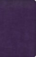 CSB Large Print Personal Size Reference Bible, Purple LeatherTouch