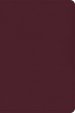 CSB Large Print Compact Reference Bible, Cranberry Leathertouch