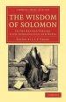 The Wisdom of Solomon: In the Revised Version with Introduction and Notes