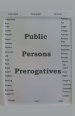 Public Persons Prerogatives