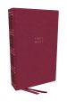 NKJV, Compact Center-Column Reference Bible, Dark Rose Leathersoft, Red Letter, Comfort Print (Thumb Indexed)