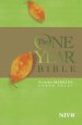 NIV One Year Bible, Green, Paperback, Slimline, Large Print