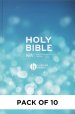 NIV Larger Print Bible, Blue (pack of 10)