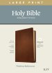 KJV Large Print Thinline Reference Bible, Filament Enabled (Genuine Leather, Brown, Red Letter)