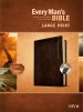 NIV Every Man's Bible, Brown, Imitation Leather, Large Print, Thumb Index, Study Notes, Articles, Book Introductions, Biblical People Profiles, Advice from Christian Leaders