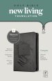 NLT Filament Bible, Charcoal, Imitation Leather, Compact, Zipped, Red Letter,  Print + Digital Bible, App Content, Study Material, Devotional Material