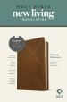 NLT Thinline Reference Bible, Filament Enabled (LeatherLike, Messenger Brown, Red Letter)