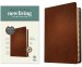 NLT Thinline Reference Bible, Filament Enabled (Genuine Leather, Brown, Indexed, Red Letter)