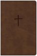 CSB Compact Bible, Brown, Imitation Leather, Two-Column Text, Topical Subheadings, Words of Christ in Red, Concordance, Presentation Page