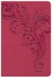 KJV Large Print Compact Reference Bible, Pink LeatherTouch