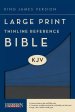 Kjv L P Thinline Ref Slate Blue Lth