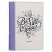 Journal Classic Zip Purple/White Floral Printed Be Still & Know Ps. 46:10