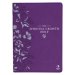 NLT, The Spiritual Growth Bible Faux Leather, Purple Floral