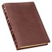 Brown Full Grain Leather Large Print Thinline King James Version Bible with Thumb Index