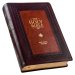 KJV Study Bible LP Faux Leather, Burgundy/Toffee