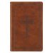 KJV Holy Bible, Standard Size Faux Leather Red Letter Edition - Thumb Index & Ribbon Marker, King James Version, Tan Cross