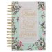 Journal-Wirebound-Cream/Mint Floral Give Thanks Ps. 107:1