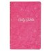 KJV Holy Bible, Gift Edition King James Version, Faux Leather Flexible Cover, Pink Floral Vine