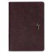 Devotional Bible NLT for Men Faux Leather, Walnut Brown Cross