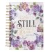 Journal Wirebound Purple/Teal Floral Be Still Ps. 46:10